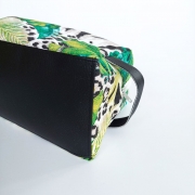 RESTST�CK 25 cm Kunstleder Lederimitat f�r Taschen gepr�gte Optik, schwarz