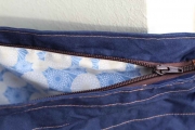 Dry Oilskin Light gewachste Baumwolle, marineblau