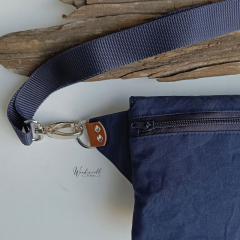 Dry Oilskin Light gewachste Baumwolle, marineblau
