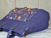 Dry Oilskin Light gewachste Baumwolle, marineblau
