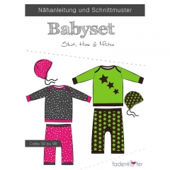 Schnittmuster Babyset Shirt Hose Mtze Fadenkfer