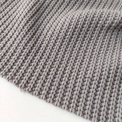 Strickstoff Baumwolle Halbpatent gerippt, taupe