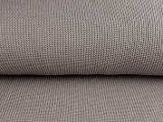 Strickstoff Baumwolle Halbpatent gerippt, taupe
