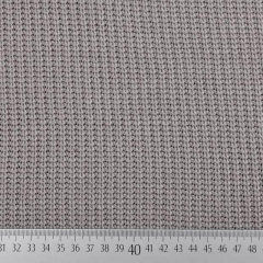Strickstoff Baumwolle Halbpatent gerippt, taupe