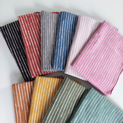 Jerseystoff Streifen blurry stripes, wei altmint
