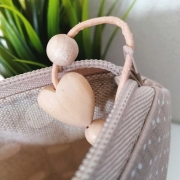 Baumwollstoff kleine Punkte Petite Dots, wei hellbeige