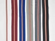 1 m Reiverschluss metallisiert KUPFER 6,5 mm Spirale + 3 Schieber, weinrot