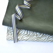 Ripsband Streifen 16 mm, navy grau grn
