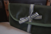 Ripsband Streifen 16 mm, navy grau grn