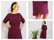 Schnittmuster lssiges Kleid mit breitem Grtel Frau Meta Studio Schnittreif