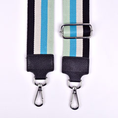 Taschengurt Taschenriemen Streifen 5 cm, mint trkis creme schwarz