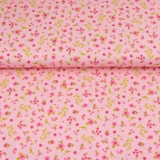 Bio-Baumwollstoff Streubl�mchen, rosa