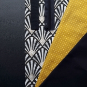 RESTST�CK 50 cm Kunstleder Lederimitat f�r Taschen gepr�gte Optik, dunkelblau