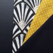 RESTST�CK 50 cm Kunstleder Lederimitat f�r Taschen gepr�gte Optik, dunkelblau