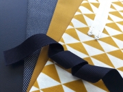 RESTST�CK 50 cm Kunstleder Lederimitat f�r Taschen gepr�gte Optik, dunkelblau