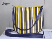 RESTST�CK 50 cm Kunstleder Lederimitat f�r Taschen gepr�gte Optik, dunkelblau