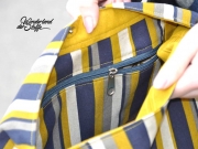 RESTST�CK 50 cm Kunstleder Lederimitat f�r Taschen gepr�gte Optik, dunkelblau