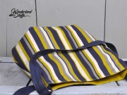 RESTST�CK 50 cm Kunstleder Lederimitat f�r Taschen gepr�gte Optik, dunkelblau