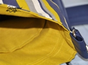 RESTST�CK 50 cm Kunstleder Lederimitat f�r Taschen gepr�gte Optik, dunkelblau