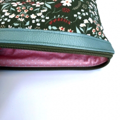 Baumwollstoff kleine Punkte beschichtet Petite Dots,wei rosa