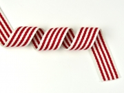 RESTSTCK 83 cm Gurtband Streifen 4 cm, rot wei