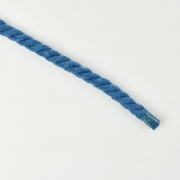 gedrehte Kordel dick 8 mm, jeansblau