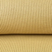 Strickstoff Baumwolle Halbpatent gerippt, beige