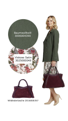 Baumwoll Twill Trenchcoat Stoff Stretch, moosgr�n