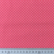 Baumwollstoff kleine Punkte beschichtet Petite Dots, wei koralle