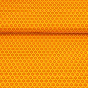 Jerseystoff Blumen Blmchen, orange gelb