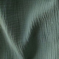 Musselin Stoff Double Gauze uni, matt grn