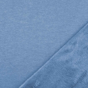 Sweatstoff Alpenfleece uni, jeansblau