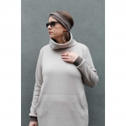 Strickstoff uni, taupe