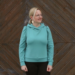 RESTSTCK 118 cm Bio-Sweatstoff French Terry uni, mintgrn
