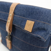RESTSTCK 48 cm Jeansstoff ohne Stretch Baumwolle, dunkelblau