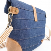 RESTSTCK 48 cm Jeansstoff ohne Stretch Baumwolle, dunkelblau