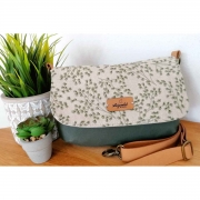 Dekostoff Kstchenmuster meliert, beige cremewei