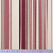Dekostoff Streifen vertikal, altrosa dunkelmint beige