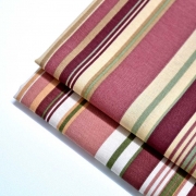 Dekostoff Streifen vertikal, altrosa dunkelmint beige