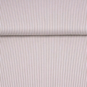 Baumwollstoff Streifen 3 mm garngefrbt, beige weiss