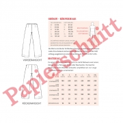 Papierschnittmuster Damen Hose FRAU ELENA Schnittreif