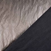 Jackenstoff Blousonstoff metallisch glnzend, dunkles taupe