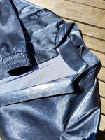 Jackenstoff Blousonstoff metallisch glnzend, dunkles taupe