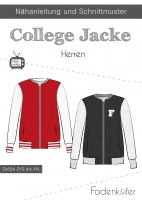 Papierschnittmuster College Jacke HERREN Fadenkfer