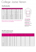 Papierschnittmuster College Jacke HERREN Fadenkfer