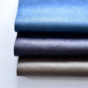 Lederimitat geprgte Optik, mittelblau metallic