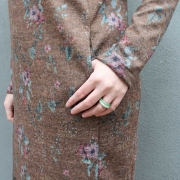 Boucle Stoff Schafslckchen, cremewei