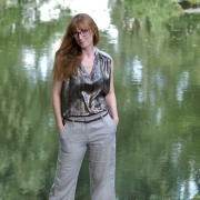 Leinenstoff gewaschen uni, beige