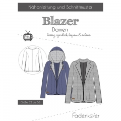 Papierschnittmuster Blazer Damen Fadenkfer