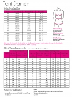 Papierschnittmuster Hoodie Damen TONI Fadenkfer